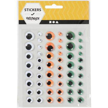 Wiggle Eyes with Self-Adhesive Backing 54x