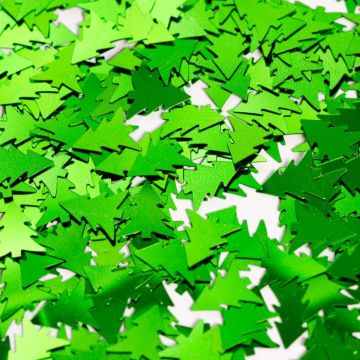 Green Christmas tree table confetti - 14 g