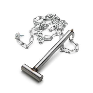 Hammer and Nails set in stainless steel