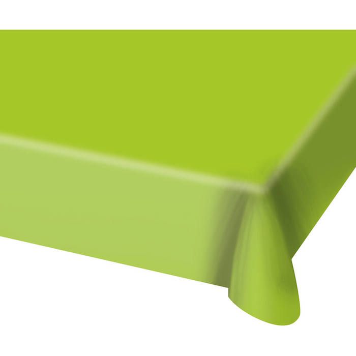 Lime green plastic tablecloth - 130x180 cm