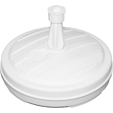 White Parasol Base for Poles 18-32 mm - 13 L