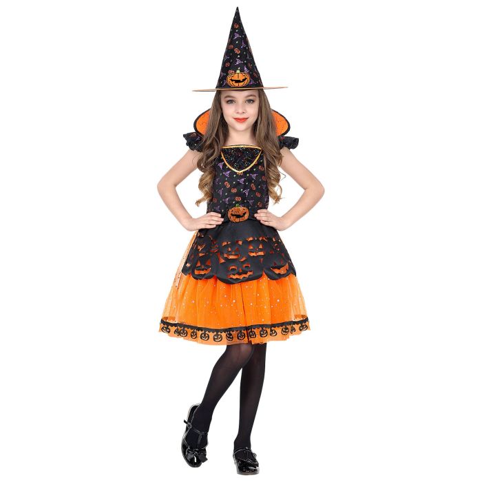 Witch Costume for Girls with Pumpkin - 2 Pieces
