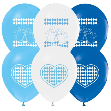 Oktoberfest balloons Bavaria print 30 cm 8x