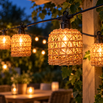 String Light 10 LED Light Balls with Clear Screens 4.5 m