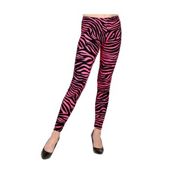 Neon Pink 80s Leggings for Women