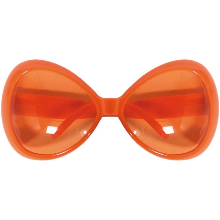 Fun oversized orange glasses 