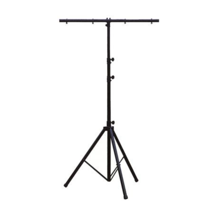 Lighting Stand with T-bar for 4 light sources 2.8 meters black