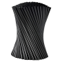 Sorte plastik sugerør ø6 mm 250x - 20 cm