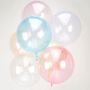 Blue Crystal Clear Foil Balloon 40 cm