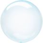 Blue Crystal Clear Foil Balloon 40 cm
