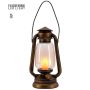 LED lanterne 25 cm brun 