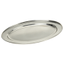 Serveringsfad rustfrit stål - 40x26,5 cm