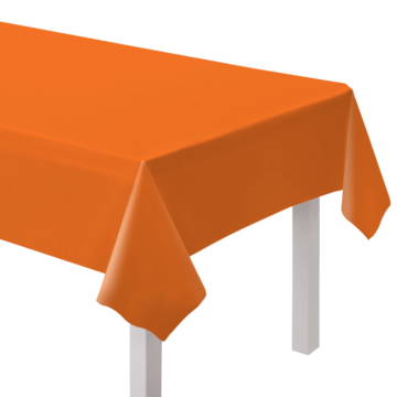 Orange paper tablecloth - 120x180 cm