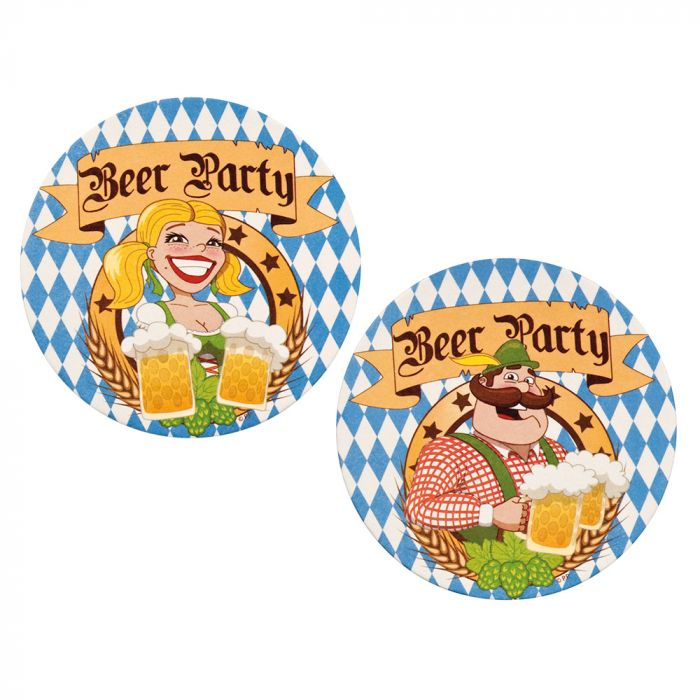 Oktoberfest coasters 10x beer party