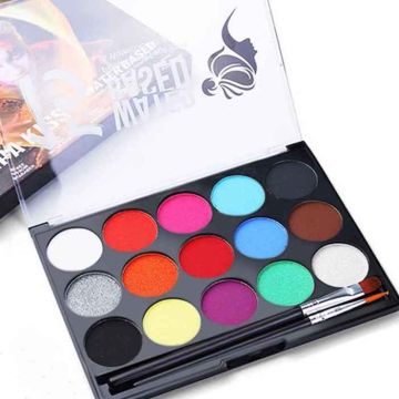 Water Paint for DIY 12 Colours - includes 2 Brushes