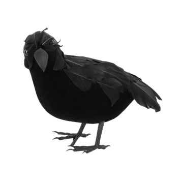 Halloween crow decoration - 23x10 cm