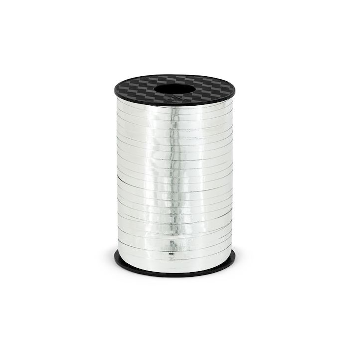 Metallic Silver Gift Ribbon 225 m.