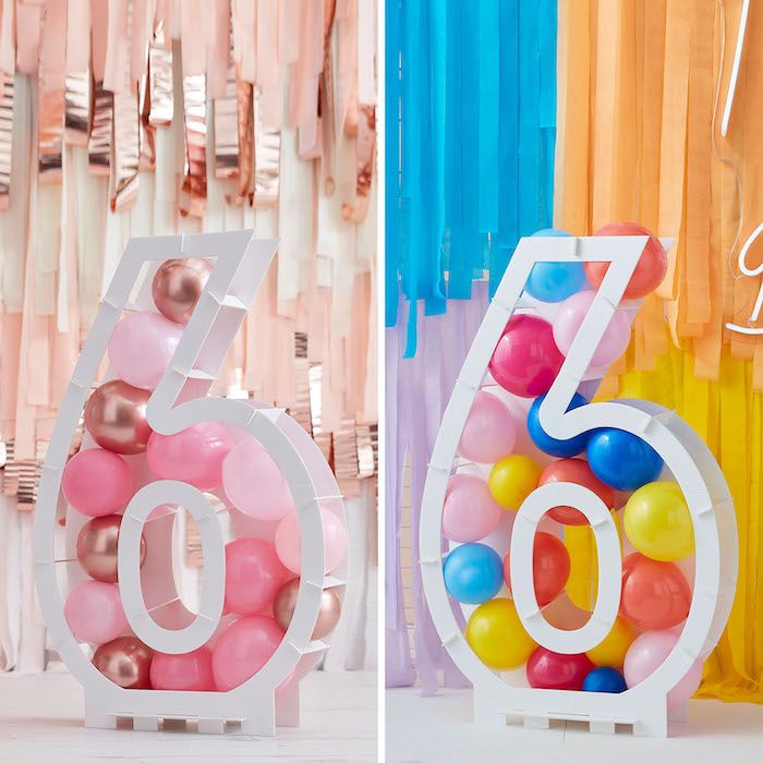 Balloon Number Frame - 6