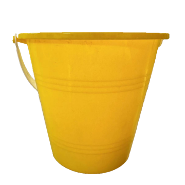 Full moon party decoration bucket yellow - 1L