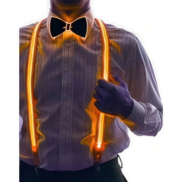 Orange LED suspenders neon