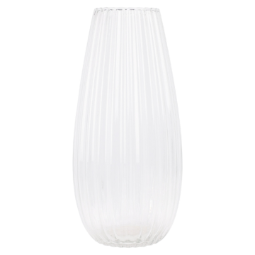 Stylish transparent glass vase 170x370 mm 