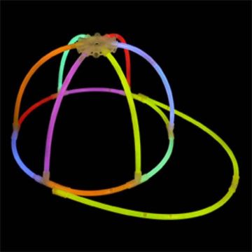 Cap with 20x glow sticks