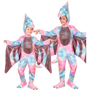 Multicoloured Pterodactyl Costume for Kids