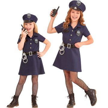 Police Girl Costume with Accessories