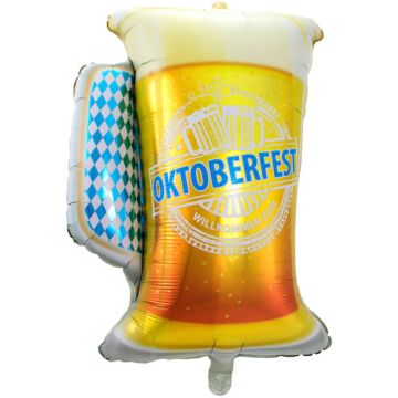 Oktoberfest Beer Mug Foil Balloon - 60x80 cm