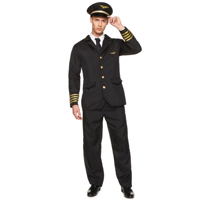 Passenger Airplane Pilot Costume