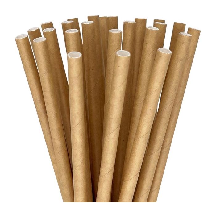 Straws 240x5mm paper 100x