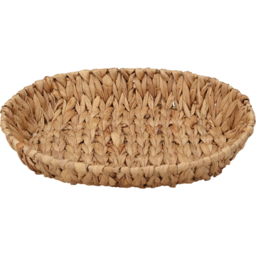 Oval basket made of water hyacinth 35x28x6 cm