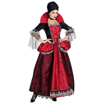 Vampire Dress with Crinoline and Collar
