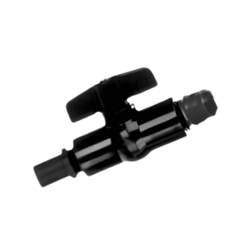 Black ball valve for beer bong
