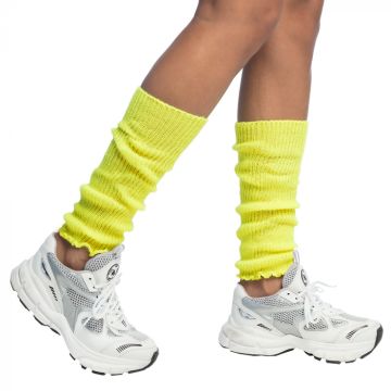 Neon Yellow Legwarmers - One size
