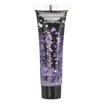 Holographic Chunky Glitter Gel Purple 12 ml Moon Creations