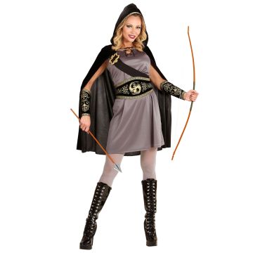 Archery Costume with Hooded Cape