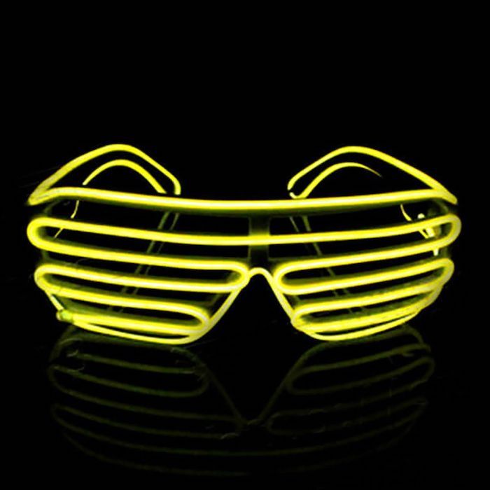 Yellow LED Glasses
