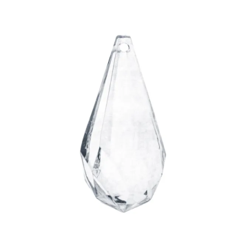 Teardrop-shaped clear crystals 5x - 5 cm