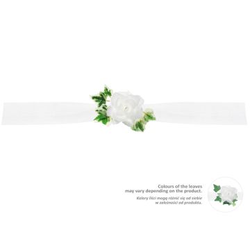 White tulle garland for car - 1.7 meters
