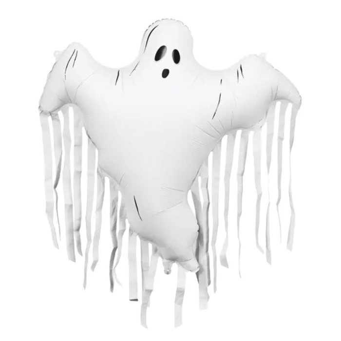 Ghost foil balloon with fringes - 93x86 cm