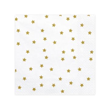 Napkins with Gold Star 20x