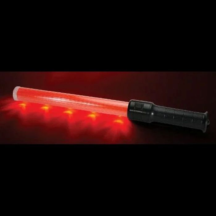 Traffic baton with orange LED light