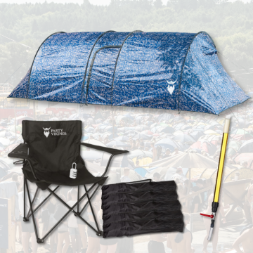 Festival package 5 people Premium - RAGNAR tent, festival chair etc.