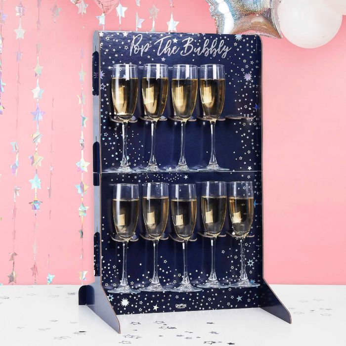 Champagne glass holder for 10 glasses - 60 cm