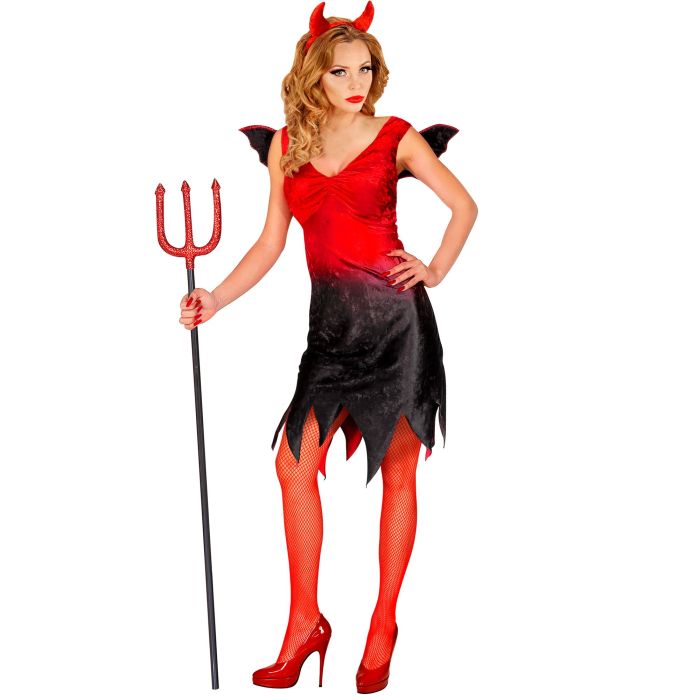 Devil Dress with Wings and Horns