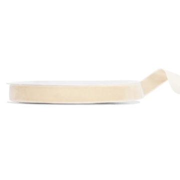 Beige velvet ribbon 15 mm / 10 m