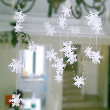 3D Snowflake Garland 1.7 metres