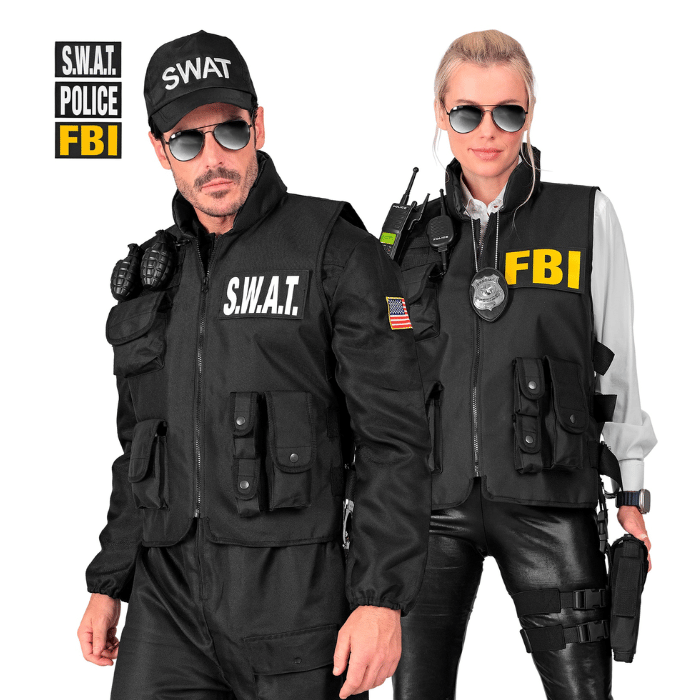 Police vest with velcro - 3 types