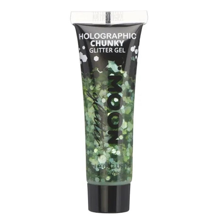 Holographic Chunky Glitter Gel Green 12 ml Moon Creations